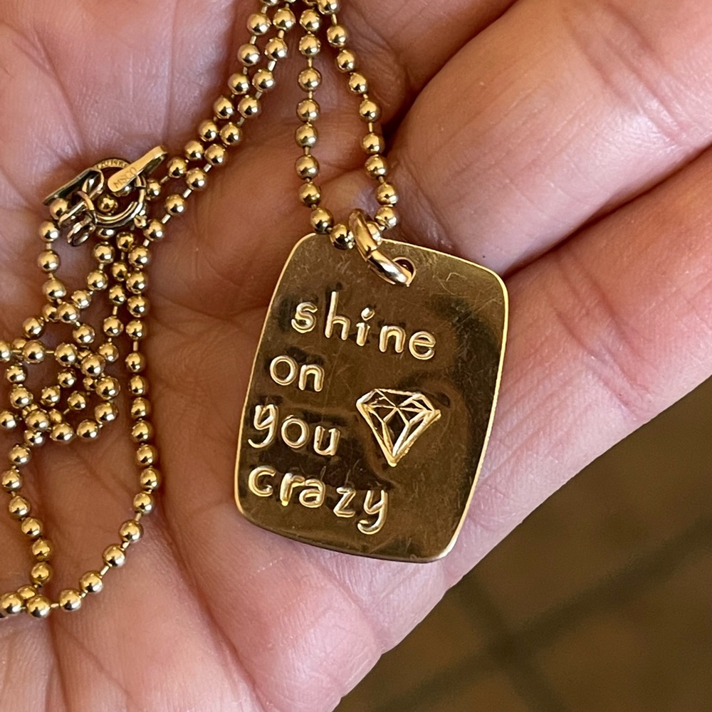 14K GF Ode to Pink Floyd necklace